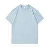 260 gramos de camiseta de algodón grande de peso pesado clase ropa camiseta publicitaria lisa para hombre de manga corta overol logo impreso