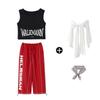 Ropa de baile hip-hop jazz para niños pantalones para niñas top moderno ropa de moda grupo de mujeres moderno cool jazz ropa de actuación para niños