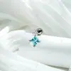 Pingente de Cubo de Gelo: Piercing de cartilagem para orelha Henson, novo, de verão, cor doce de bala, cubo de açúcar, liga de titânio, pino para osso da orelha