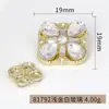 Xiaoxiangfeng Elegantes Botones de Cristal y Metal Abrigo de Piel Botones Decorativos Suministro Directo de Fábrica Accesorios para Botones Venta al por Mayor