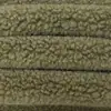 Tejido de lana de punto de piel de cordero verde claro personalizado por el fabricante para abrigos de otoño e invierno, ropa de bricolaje y materiales para muñecas