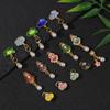 Esmalte Cloisonné Goteo de Aceite Diamante Perla Hoja de Loto Color Conservante Hebilla de Seguridad Colgante Accesorio DIY Perla Pequeña Broche para Ropa