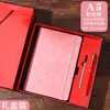 Set de regalo de cuaderno A5 en stock con logotipo personalizado, banda, libro de registro para reuniones de oficina, cuaderno transfronterizo