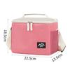 Bolsa de almuerzo con bloques de color catiónicos transfronteriza, Bolsa cuadrada de hielo simple y elegante, Bolso de mano portátil, Bolsa aislada para almuerzo de viaje