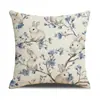 Almohada de Pascua de Amazon Funda de Almohada con Estampado de Conejo Floral Cojín para Decoración del Hogar Funda de Almohada de Lino