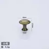 906 moderno armário de roupas simples redondo de aço inoxidável punho gaveta estilo europeu cogumelo multi-estilo único punho