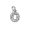 [Procesamiento Personalizado] Colgante de Acero Inoxidable con Incrustaciones de Diamantes de 26 Letras Estilo Europeo y Americano Transfronterizo para Collar y Pendientes DIY Accesorios Hechos a Mano