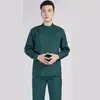Roupas de trabalho de hospital de animais enfermeira terno manga longa feminina oral masculina sala de cirurgia roupas de trabalho uniforme tamanho