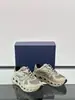 Estación Europea Zapatos Casuales Transpirables de Malla Empalmada de Cuero Genuino Nuevo, Zapatos de Cuadros Multiusos de Moda con Suela Gruesa para Hombre Papá