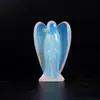 Suministro Transfronterizo Adornos de Ángel de Cristal de Jade de 2 Pulgadas Artesanías de Talla de Piedra Semipreciosa Amatista Adornos de Estilo Europeo