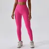 Comercio Exterior Nuevos Leggings Ropa Exterior Primavera y Verano Mujer Color Sólido Elásticos Ajustados Pantalones Deportivos Yoga Fitness Pantalones de Hilo