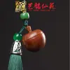 Bolsita de Sándalo Verde Manzana Cadena para Teléfono Colgante de Borla, Yiming Xianyuan Palo de Rosa Madera Arcoíris Encanto de Manzana Colgante para Bolso