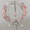 Pulsera de Mariposa de Cristal Ojo de Gato Douyin para Mujer Diseño Nicho Ins Pulsera Luz de Luna Gris Pulsera DIY Regalo para Estudiante