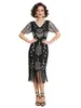 Vestido Gatsby Retro con Flecos de Lentejuelas Tallas S-4XL Estilo Flapper de los Años 20 Vestido de Fiesta