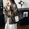Bolso de Mano Fresco y Lindo Estilo Japonés Nuevo de Primavera 2025, Bolso Tote de Hombro Casual de Gran Capacidad Simple y a la Moda