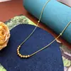 Colar de Contas Bolinhas Personalizado Estilo Simples de Luxo Novo Produto Transfronteiriço para Mulheres Aço Titânio Dourado Versátil Nicho Estilo Europeu e Americano