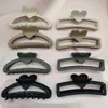 Presilha de Cabelo Extra Grande para Cabelos Grossos, Presilha Quadrada Fosca Tipo Tubarão para Penteados na Nuca, Acessório de Cabelo