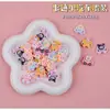 Miniatura Desenho Animado Raposa de Nove Caudas Mini Brinquedo de Comida Artificial Material de Resina DIY Acessórios Capa de Celular Adesivo de Geladeira Brinquedo de Comida