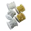 Accesorios de Empaque de Regalo con Cadena de Perlas y Flores Transfronterizos Decoración con Atmósfera Floral Materiales de Perlas con Borlas para Estilismo DIY