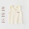 Chaleco para Bebé para Primavera y Otoño, Algodón Puro Clase A, Top de Media Espalda para Proteger la Barriga para Recién Nacidos, Adecuado para Todas las Estaciones, Otoño e Invierno, Camiseta Interior sin Mangas