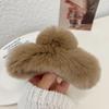 Pinza para el pelo grande de pelo de conejo Rex Pinza para el pelo extragrande de celebridad de Internet Pinza linda de tiburón de peluche de visón Tocado Pinza para el pelo de la parte posterior de la cabeza