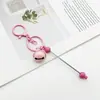 Nuevo llavero de campana de metal, llavero creativo de cuentas de colores caramelo para bricolaje, accesorio para mochila y equipaje, pequeño colgante