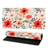 Mouse Pad Retrô de Abóbora e Fantasma Halloween Floral Grande para Escritório e Jogos Antiderrapante Espessado Teclado Mesa Mat