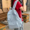 Mochila Escolar de Nuevo Estilo para Niñas, Estudiantes de Primaria, Diseño de Lazo con Cordón Plisado, Mochila de Viaje, Mochila para Mujeres