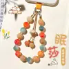 Cadena para teléfono mantra de seis caracteres raíz de Bodhi, pulsera de loto para la buena suerte, colgante de gato de la fortuna de alta gama para mujer