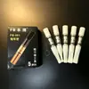 Filtros de cigarrillo reciclables, aptos para uso grueso, medio y fino, lavables, paquete de 5 filtros de cigarrillo de plástico para hombres