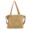 Bolso de Hombro Literario Retro Japonés de Gran Capacidad para Mujer Verano 2025 Versátil Simple Color Sólido Estilo Perezoso Bolso Cruzado