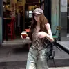 Top Regata com Gola Halter Estampa de Leopardo para Mulheres, Roupa de Verão, Top Curto Sem Mangas com Decote V nas Costas, Sexy, Nicho