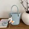 Bolsa Balde de Mão com Design de Nicho de Alta Qualidade para Mulheres 2025 Nova Moda Versátil Elegante Bolsa Pequena de Ombro Transversal