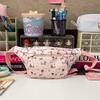 Bolsa de Peito Estilo Coreano Graffiti Desenho Animado Cachorro Bolsa Transversal Casual Simples Multi-Bolsos Grande Capacidade Bolsa de Cintura Bolsa de Ombro para Homens
