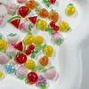 Caricaturas Postres Pan Resina Galletas Decoraciones Mixtas para Uñas DIY Pasador Funda de Teléfono Uñas Portátiles Pegamento en Crema