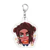 Dropshipping de Chaveiros Acrílicos Irregulares para Palco, Presentes para Mochilas de Estudante, Pingentes Decorativos de Desenhos Animados e Anime