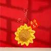 Presentes Inspiradores para Provas de Vestibular e Enfermagem para Ganhar o Primeiro Lugar, Chaveiro de Girassol com Flor Artificial, Pingente de Bolsa, Presente de Formatura
