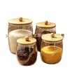 Frasco de almacenamiento transparente PET multiusos para nueces, granos y productos secos, recipiente de almacenamiento de alimentos sellado y a prueba de humedad
