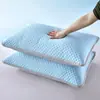 Funda de almohada de frijol de hielo de una pieza, funda de almohada de seda de hielo de frijol refrescante, juego de dos, funda de almohada tamaño adulto, lavable a máquina, tapete de almohada de verano