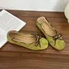 Sapatos Simples e Delicados de Bico Raso para Uso Externo 2026 Primavera Verão Novo Estilo Sapatos Baixos com Laço Leves para Ir ao Trabalho e Dirigir