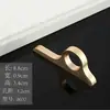 Nuevo Tirador de Cajón de Mueble Estilo Chino, Tirador Simple de Cobre Cepillado de un Solo Agujero Estilo Americano, Tirador Pequeño Estilo Antiguo para Puerta de Armario