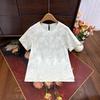 Nueva Camisa de Manga Corta Bordada Estilo Chino 2025 Verano Nuevo Transpirable Retro Vintage Seda Jacquard Top Camisa Estilo Nacional Fresco