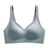 Ropa Interior Popular Transfronteriza de Tira de Gel Degradado Sin Costuras para Mujeres con Senos Pequeños Push-Up Sin Aros Sujetador Deportivo de Soporte Suave Verano