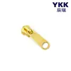 Tirador de cremallera YKK genuino No. 5 tiradores metálicos largos y cortos, tirador de trompa de elefante, tirador de cremallera no bloqueable para bolsas y bolsos YKK