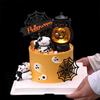 Decoración de Pastel de Halloween 2025 Linterna de Calabaza Luminosa Portátil Adorno Cachorro Diablo Ojos de Gato Cuentas de Caramelo Inserto