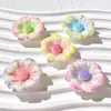 Nuevos Accesorios de Resina de Flor de Siete Pétalos de Cinco Colores Materiales, Accesorios Hechos a Mano para DIY, Pinzas para el Cabello de Pegamento Crema, Adornos para el Cabello, Decoraciones de Flores para Zapatos