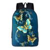 Mochila escolar para estudiante de primaria de gran capacidad 136 grado ligera protección de la columna vertebral mochila infantil diseño de logotipo de mariposa