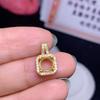 El soporte vacío para colgante de plata 925 de Caibao Jewelry se puede incrustar con todo tipo de piedras desnudas. Las ventas directas de fábrica pueden ser dingzhi.
