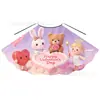 Capa Rosa con Forma de Corazón para Niños, Estilo Europeo y Americano, para San Valentín, con Estampado de Oso y Patrón de Lazo, para Niños Pequeños y Medianos