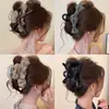 Pinza para el pelo con lazo de malla para mujer, estilo de alta gama, nuevo modelo 2025, pinza para el pelo grueso, pinza de tiburón para la parte trasera de la cabeza, accesorio para el pelo de principios de primavera